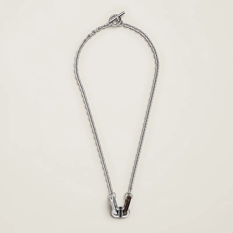 【HERMES★ユニセックス】シルバーネックレス 新作*HERMES*シルバーチェーンネックレス マイヨン ユニセックス
