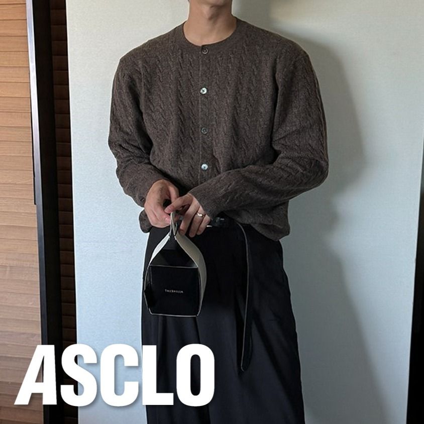 カーディガン ASCLO Italy Twist Round Cardigan (8color) ASCLO Italy Twist Round Cardigan (8color) - ASCLO | 60