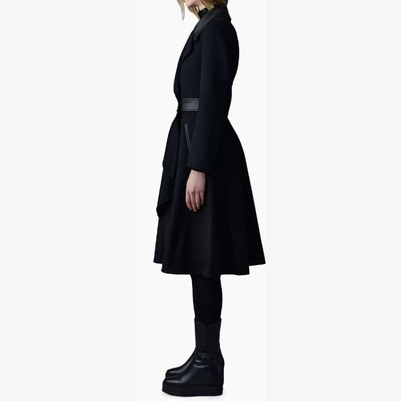 (US発)Mackage ローズウール&レザーコート MACKAGE マッカージュ コート ローズ ウール アンド レザー