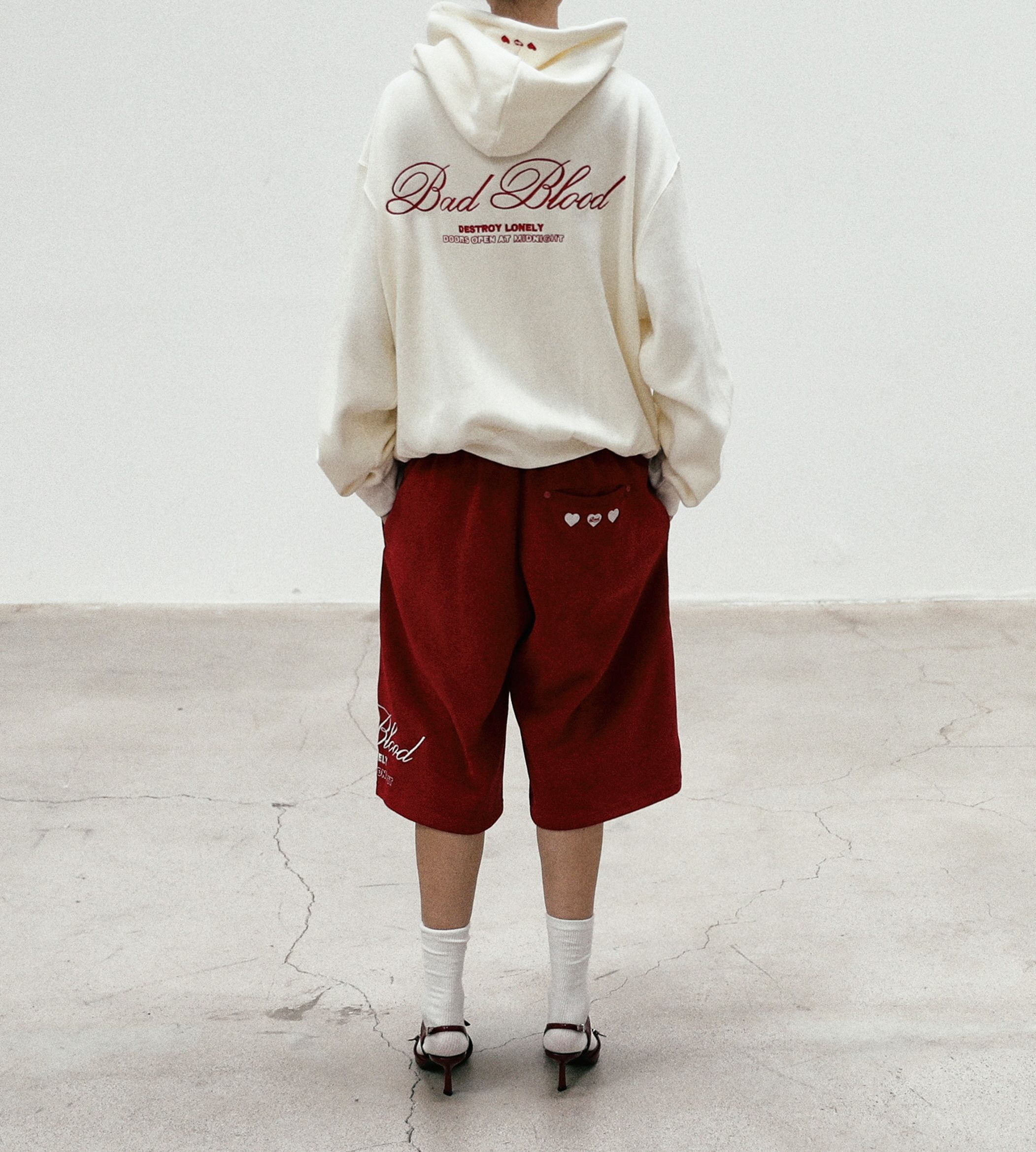 BADBLOOD ♥ Mystic Patch Bermuda Pants / 追跡付 BADBLOOD♥ Classic Logo Bermuda Pants/追跡付 (BADBLOOD
