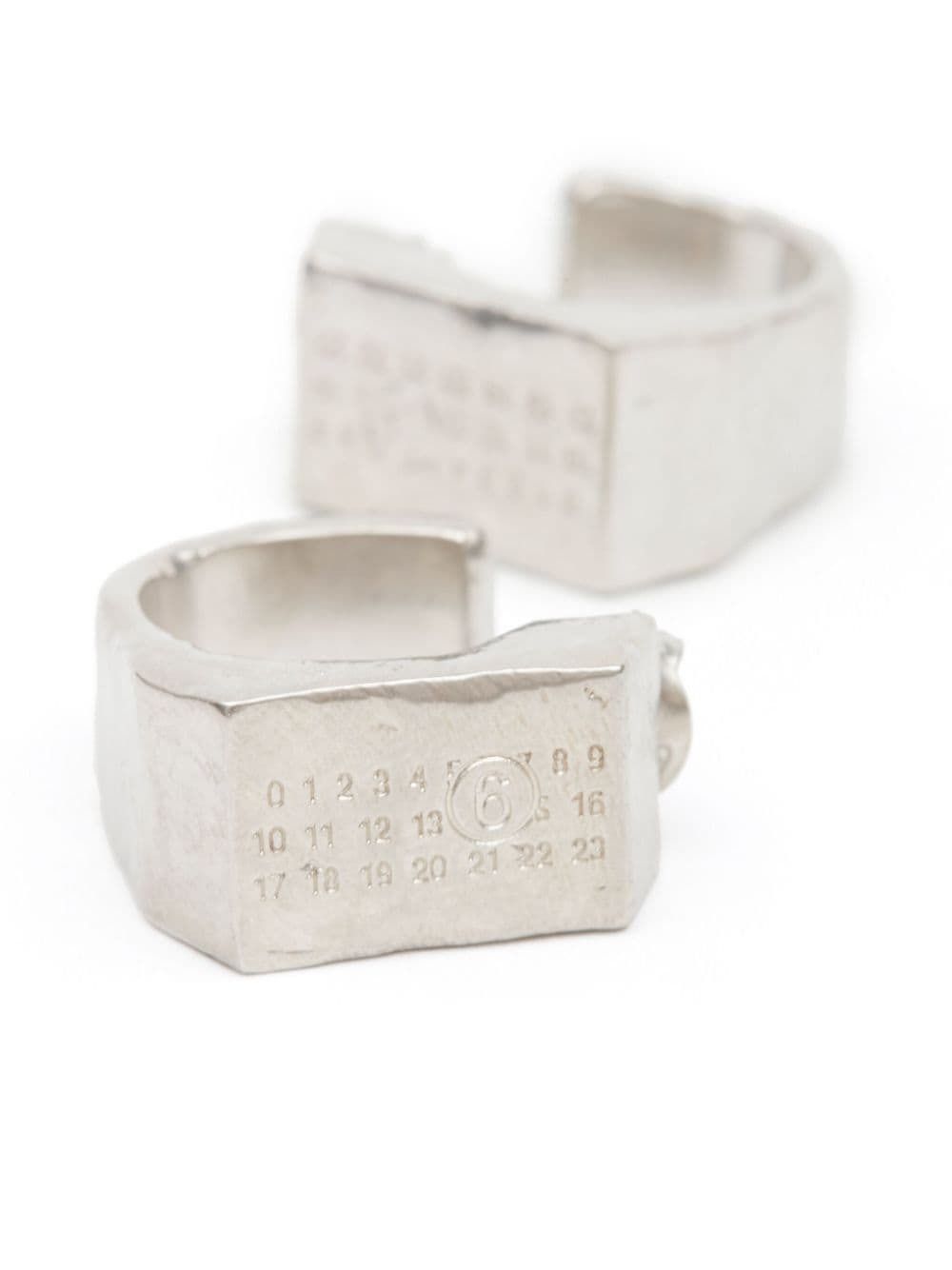 送関込☆MM6 MAISON MARGIELA ナンバーモチーフ フープピアス