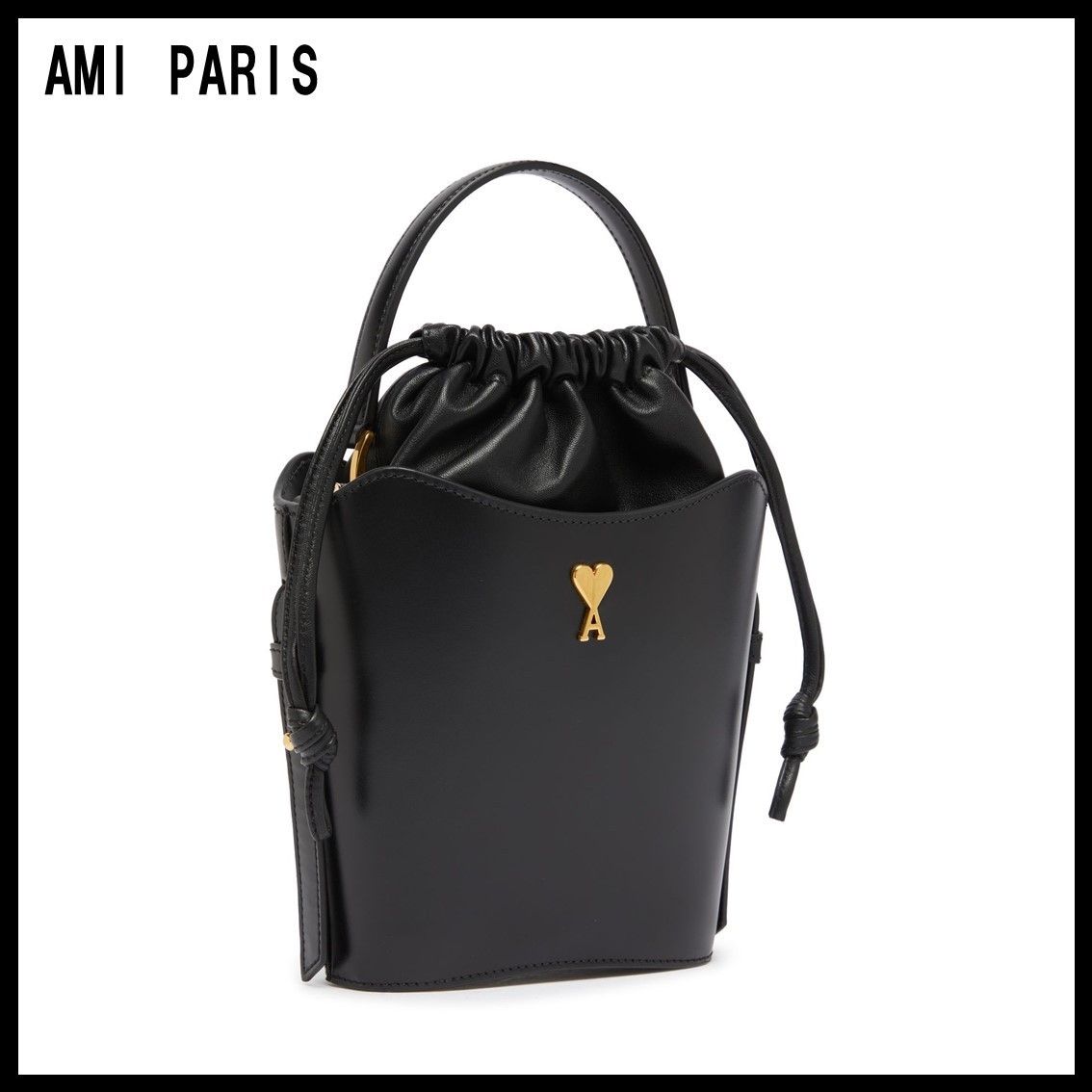 関税込み◇正規店買付 AMI PARIS ミニ バケットバッグ (AMI