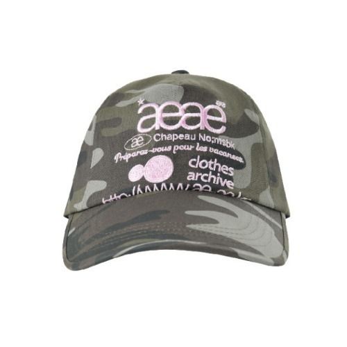☆AEAE☆ WEB LOGO Camo PANNEL ボールキャップ/2色☆大人気