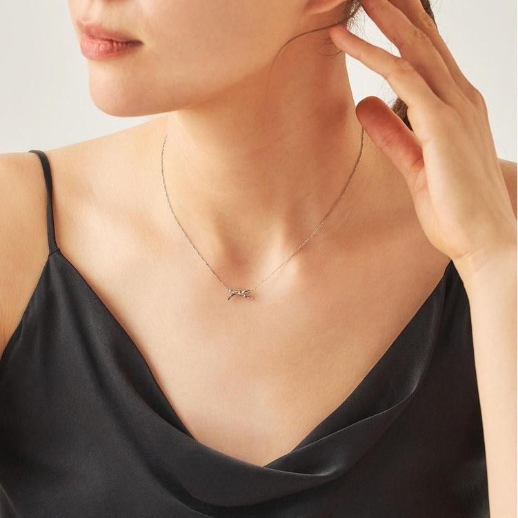 ギフト♪【国内発送★ete】[レイヤー] リボン ネックレス ギフト♪【国内発送☆ete】[レイヤー] K18YG リボン ネックレス