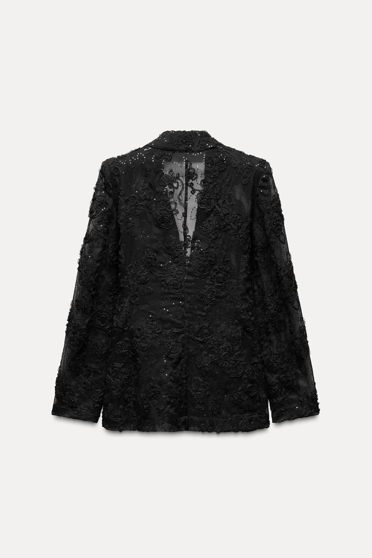 ZARA - ZARA スパンコールジャケット Lの通販 by lilyy's shop