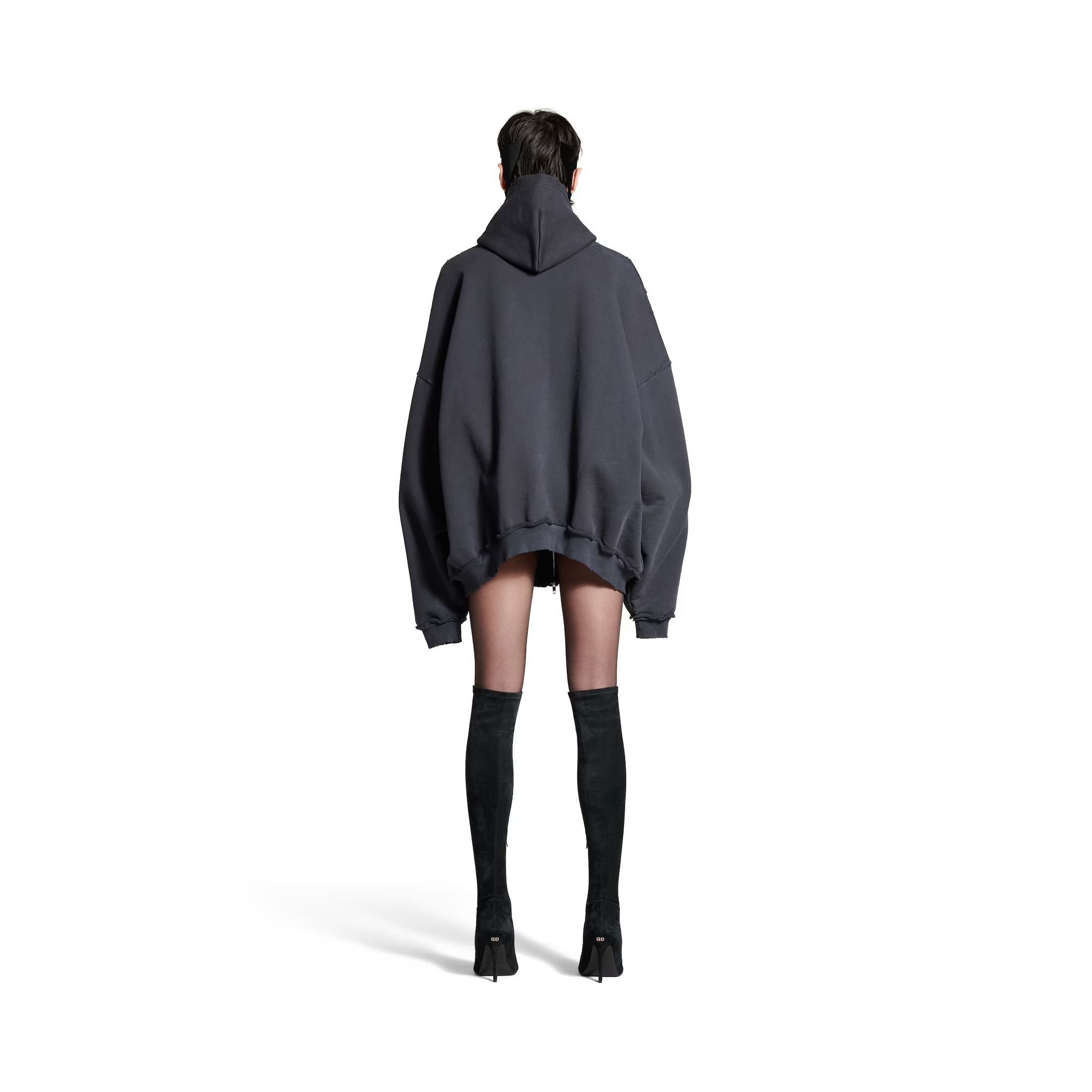 24AW】BALENCIAGA CIAO BELLO PULLED ロゴ コットン フーディ