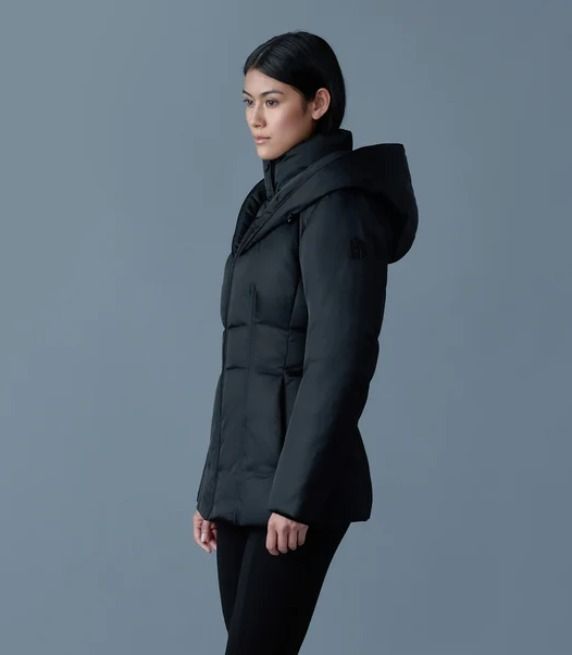 Mackage】テックサテン地 ミディアム丈 ダウン ALANA (Mackage