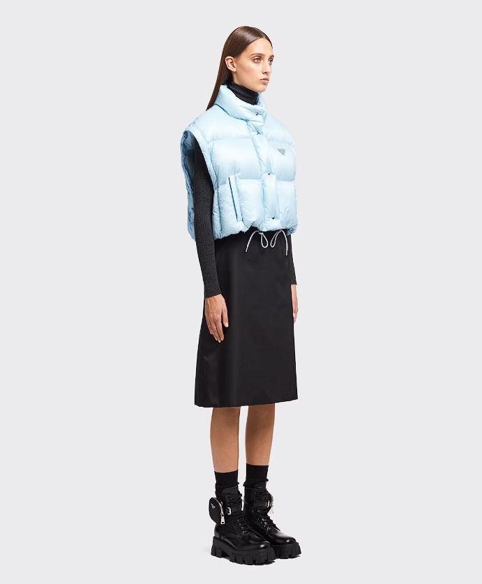 PRADA【入手困難】ベルベット コンバーチブル☆ダウンジャケット