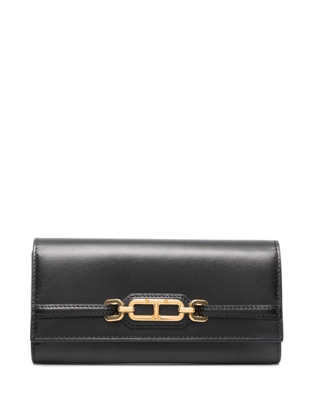 関税込 TOM FORD トムフォード レザー Whitney 長財布 黒 (TOM