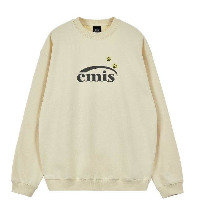 EMIS】 FOOT PRINTED SWEAT SHIRT /追跡付 (EMIS/スウェット