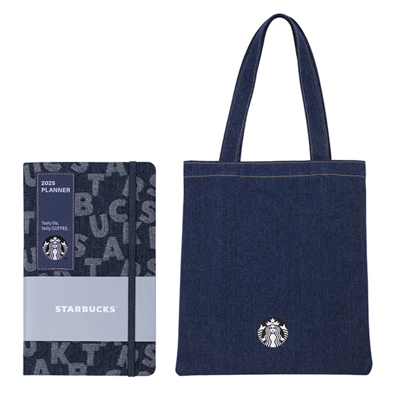 スターバックス台湾 2025年手帳エコバッグセット ネイビー (Starbucks 