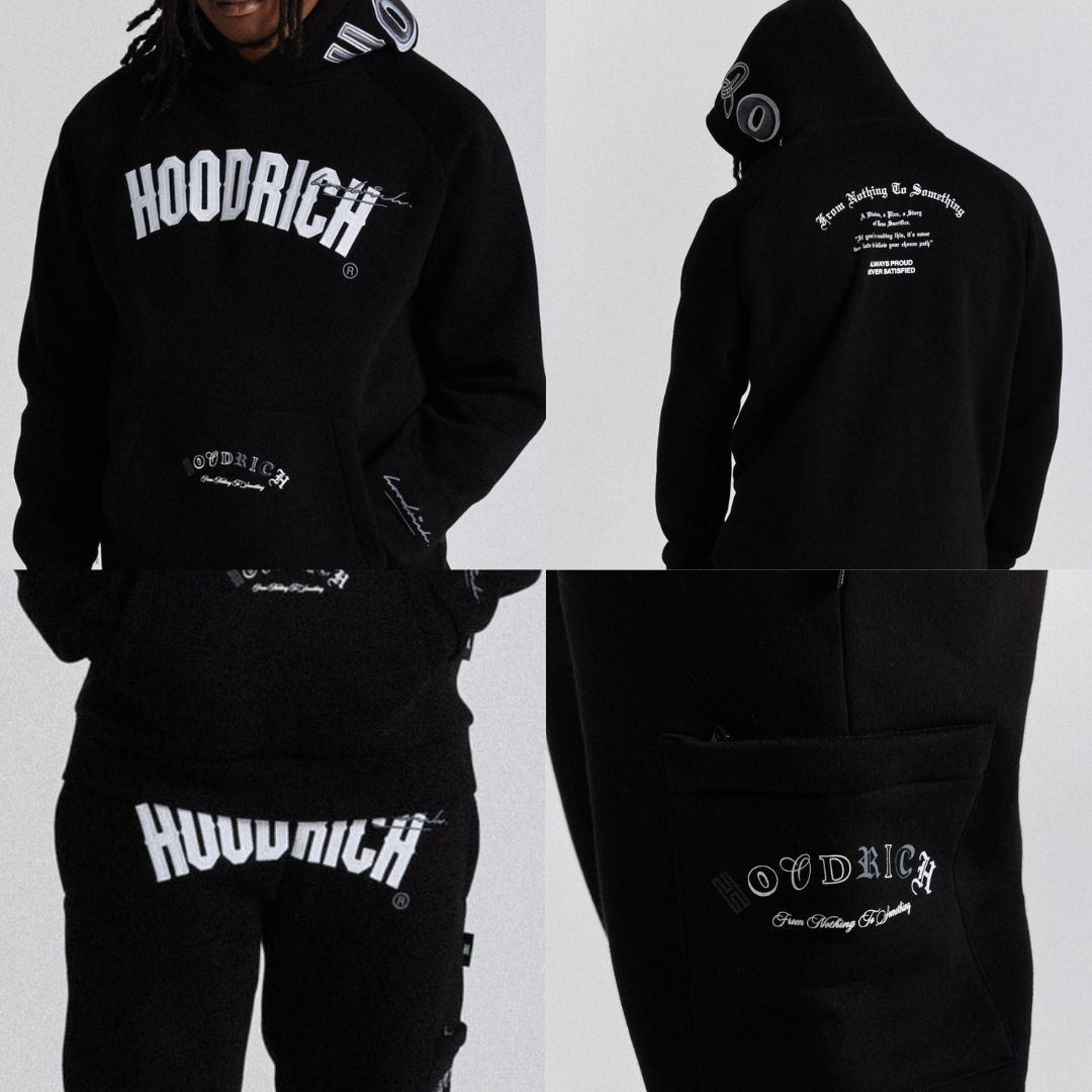 Hoodrich パーカー ロゴ アップリケ フーディおしゃれ Hoodrich パーカー ロゴ アップリケ フーディおしゃれ (HOODRICH