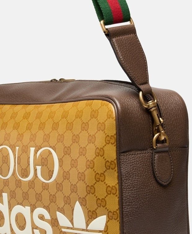 ヴィンテージ☆Gucci X ADIDAS☆ショルダーバッグ ☆adidas OG x GUCCI☆ラージショルダーバッグ☆ブラウン