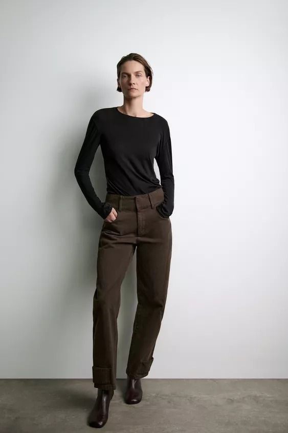 ZARA】ZW COLLECTION BALLOON パンツ 1213/244 (ZARA/デニム