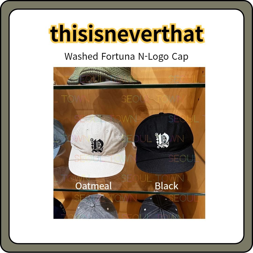 thisisneverthat Bleached T-Logo Cap - Charcoal