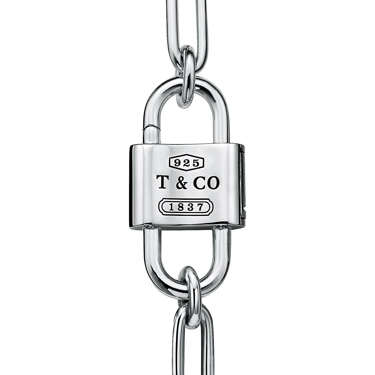 【Tiffany】1837 ダブルロックブレスレット★ミディアム★お洒落 新作)Tiffany & Co ミディアムダブルロックブレスレット