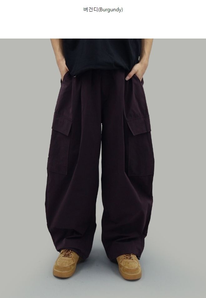 【SCENERITY】PIEN BIG CARGO BALLOON PANTS Pien Big Cargo Balloon Pants (Khaki) - SCENERITY | 60