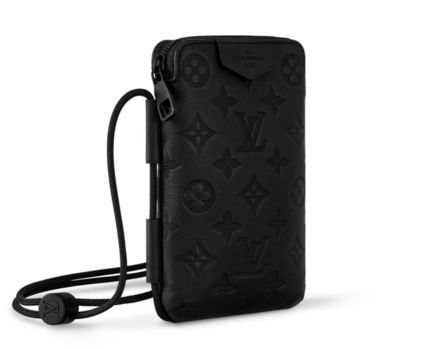 【ルイヴィトン】レースアップ・ポーチ さりげなくLV☆ スマホなどの収納に♪】ルイヴィトン レースアップポーチ (Louis
