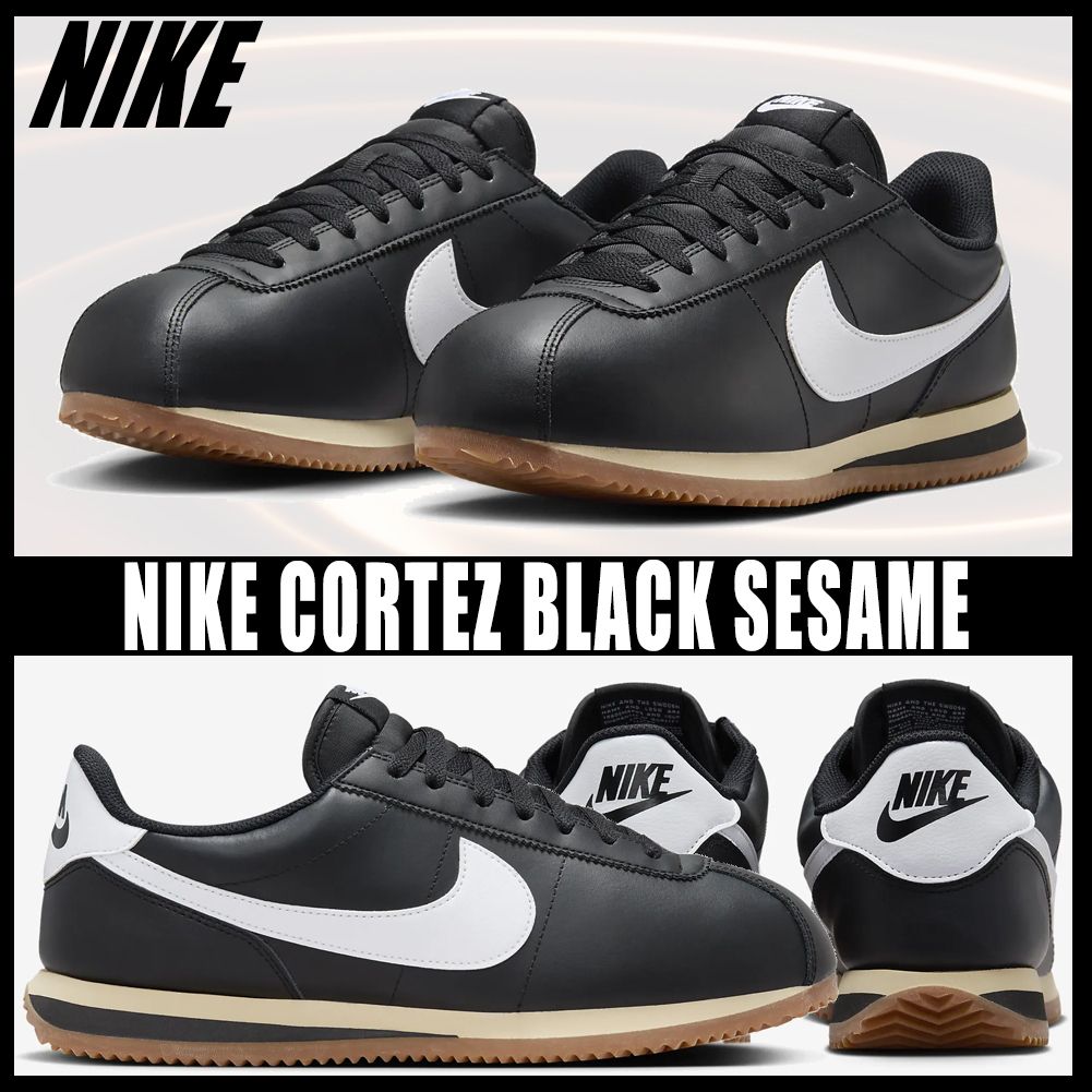 ◇正規品◇NIKE CORTEZ BLACK SESAME◇関税/送料無料◇大人気