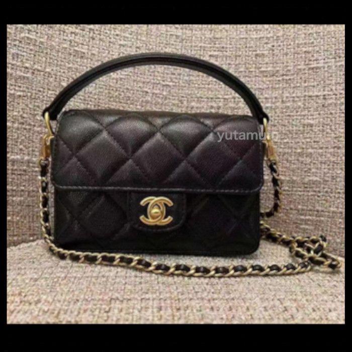 【シャネル】 トップハンドル ポシェット 優しいカラー 選べるカラー♪】CHANEL☆トップハンドル フラップバッグ