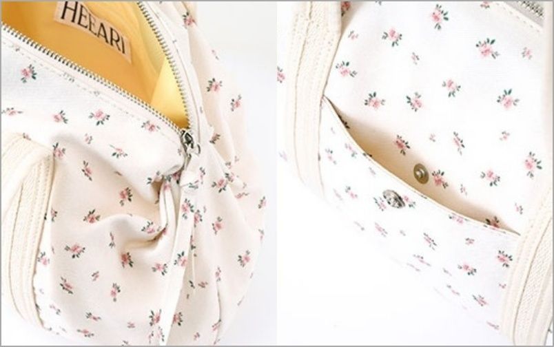 HEEARI】Aurora Shirring Duffle Bag☆フラワー (HEEARI
