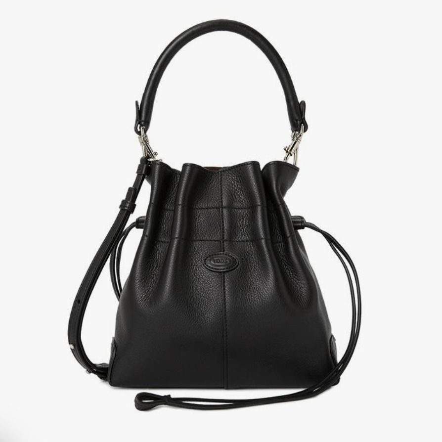 TOD'S Di Bag Mini レザー ドローストリング バケット バッグ