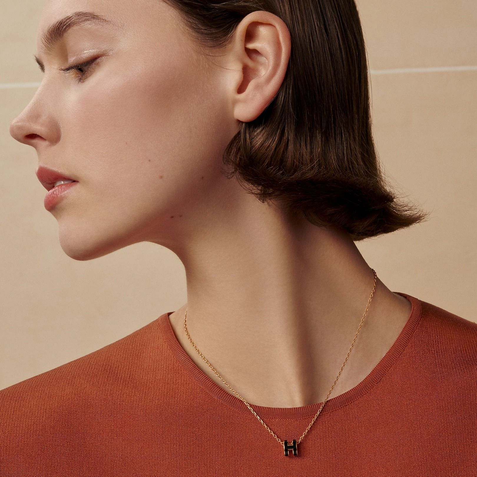 ◇HERMES◇ 大人気! Mini Pop H pendant ローズゴールド (HERMES