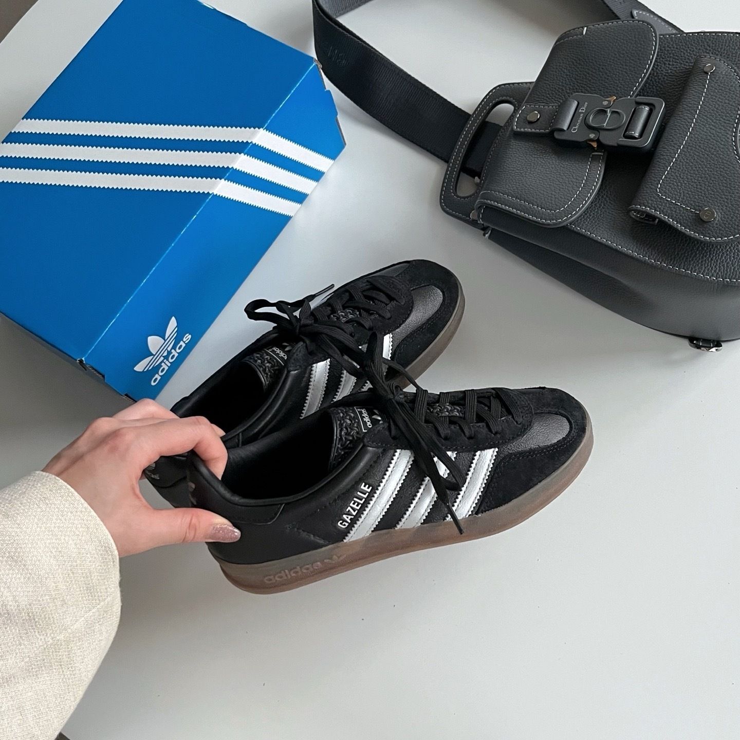 【関税送料込】adidas Originals GAZELLE CORE BLACK スニーカー Adidas Gazelle in Core Black — MAJOR