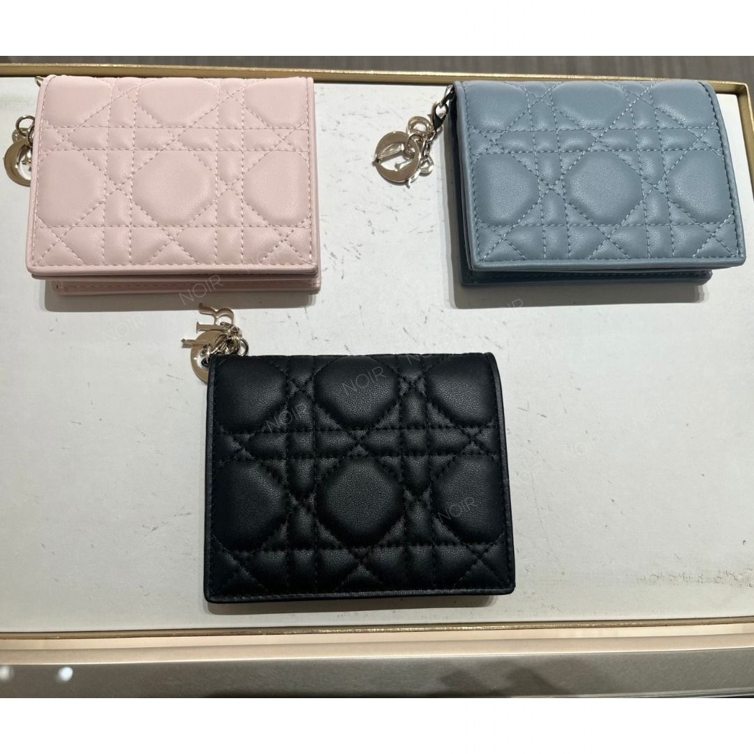DIOR】Lady Dior Gardenia ウォレット ミニ (Dior/折りたたみ