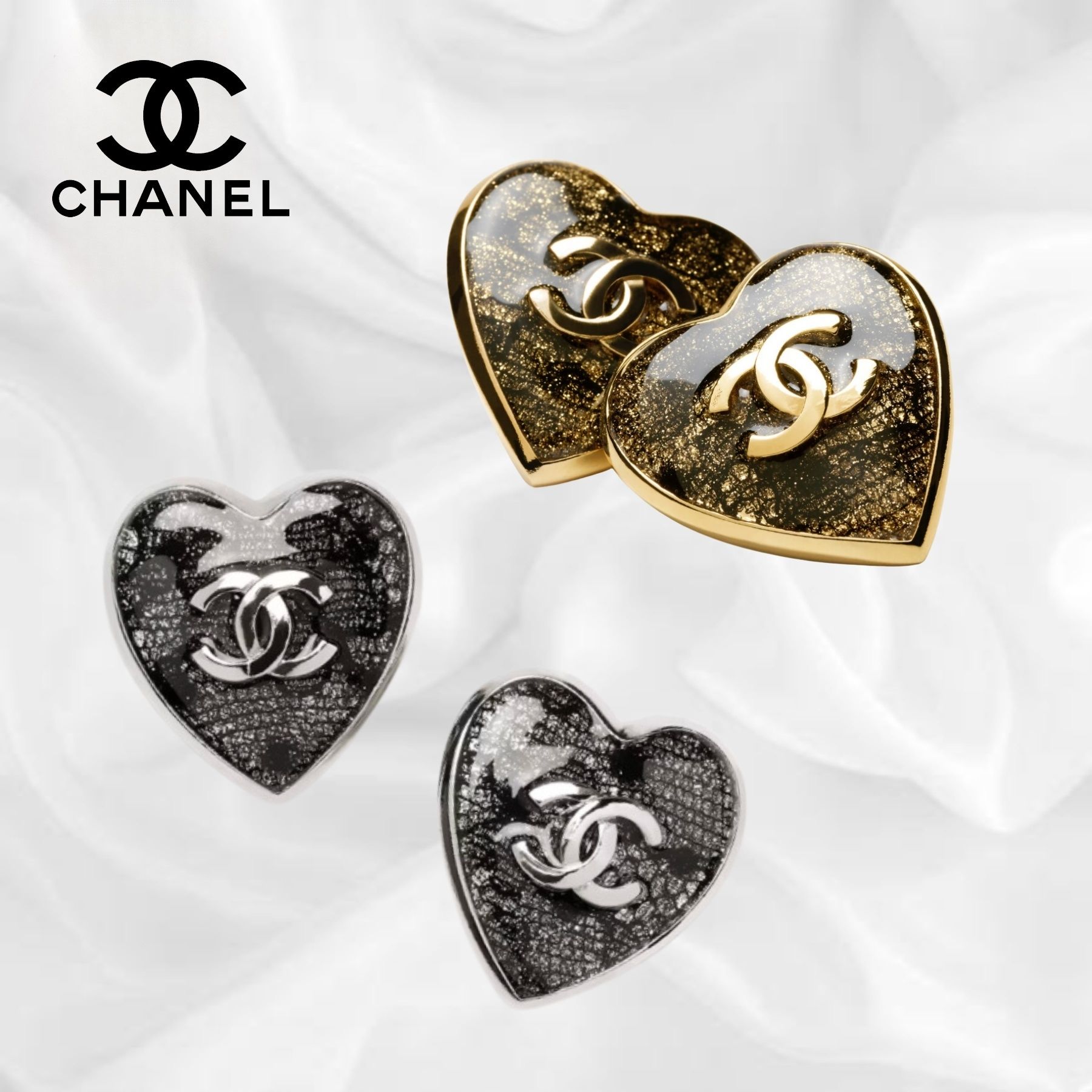 程よい甘さをプラス♡】CHANEL ピアス ハート ココマーク