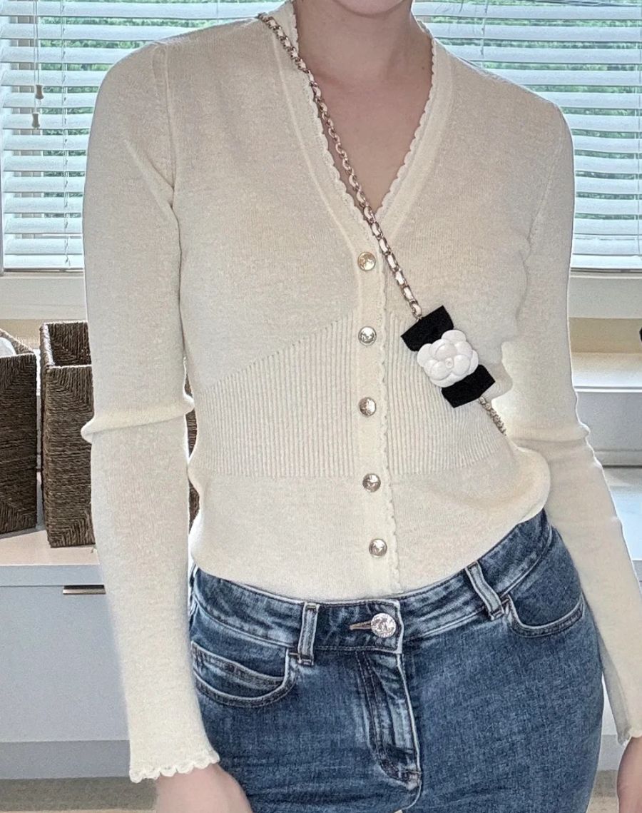 お歳暮ならオンライン シャネル CHANEL ニットカーディガン