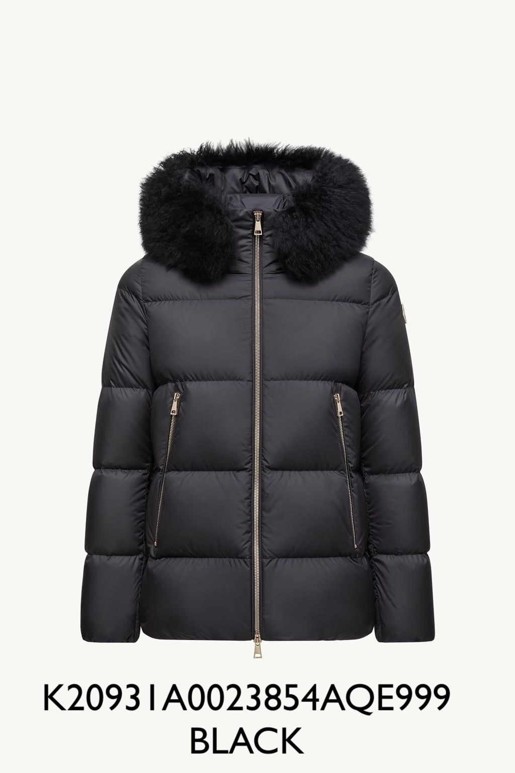 MONCLER (モンクレール) ファーフード ベルト付き ダウン