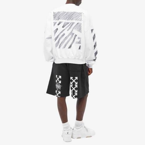 【Off-White】コットン クルーネック 長袖 スエット Off-White】コットン クルーネック 長袖 スエット (Off-White