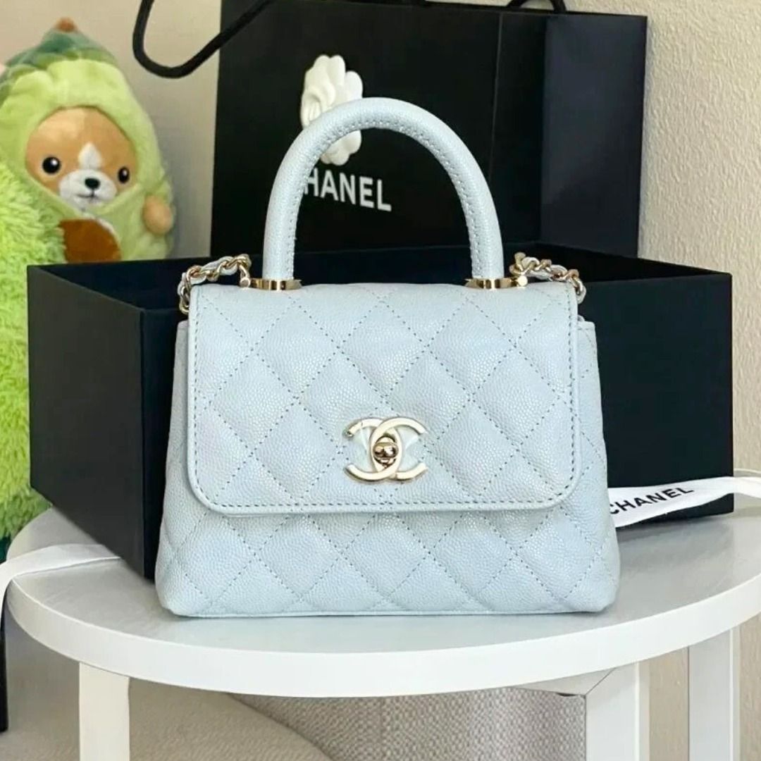 超希少◇SNSで話題のNEWサイズ♪】CHANEL ココハンドル 14.5cm