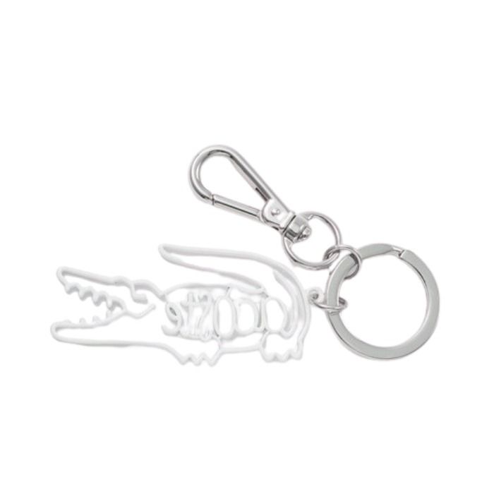 国内発送☆すぐにお届け LACOSTE ネームワニロゴキーホルダー