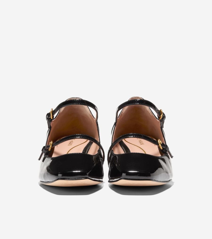 COLE HAAN パクストン メリージェーン パンプ 黒パテント COLE HAAN パクストン メリージェーン パンプ 黒パテント (Cole