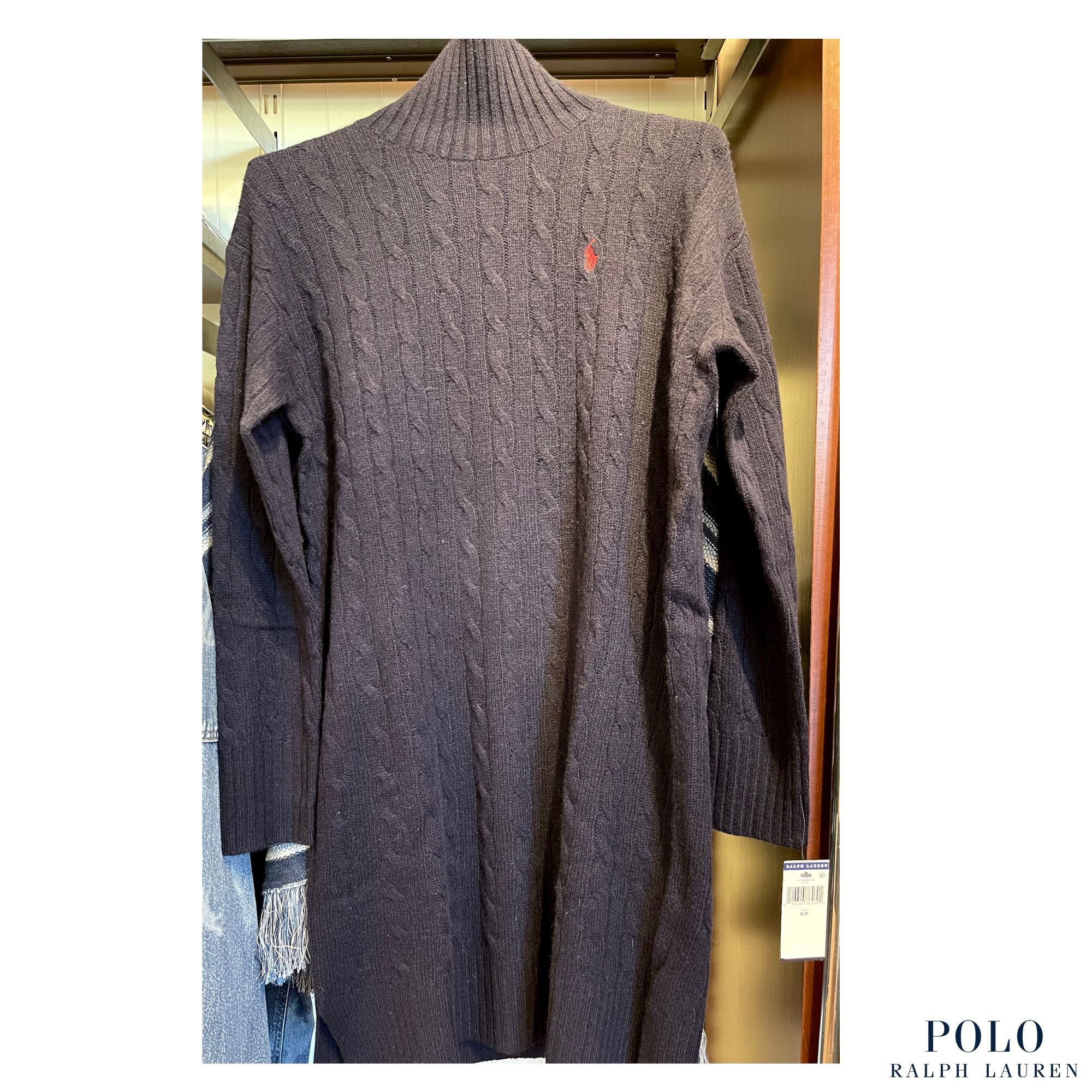 [RALPH LAUREN] ケーブルニット ひざ丈ワンピ 2色展開 POLO RALPH LAUREN] ケーブルニット ひざ丈ワンピ 2色展開 (POLO