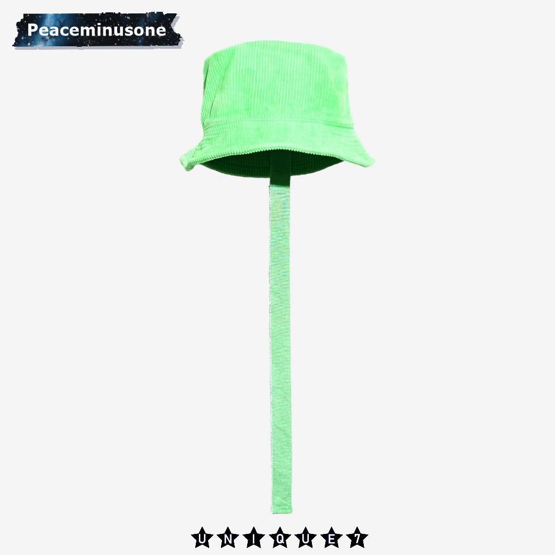 Peaceminusone】 Corduroy Bucket Hat #1 Pigment Green