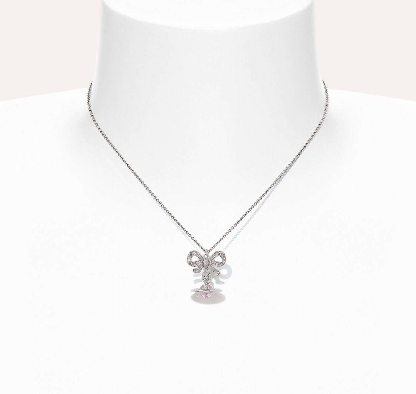 ☆vivienne westwood☆リボン可愛い オーブロゴ ネックレス