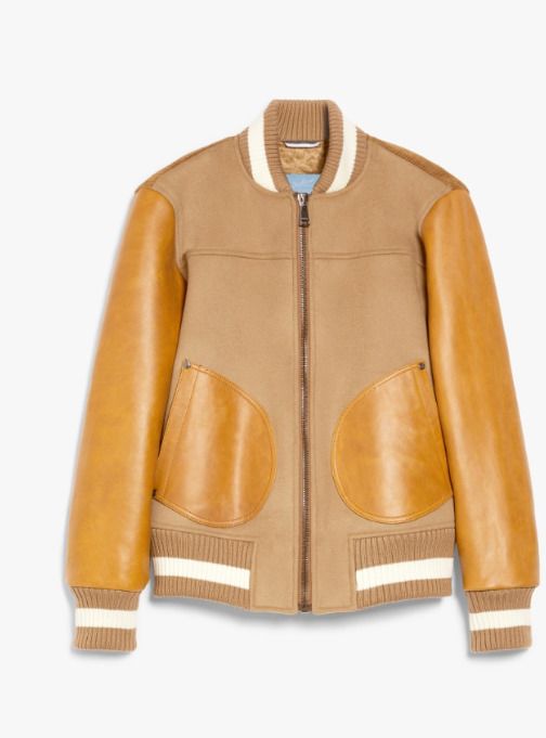 2025人気の レア】MaxMara SPORTSMAX 革 春 レザー ブラウン スポーティ ジャケット・アウター