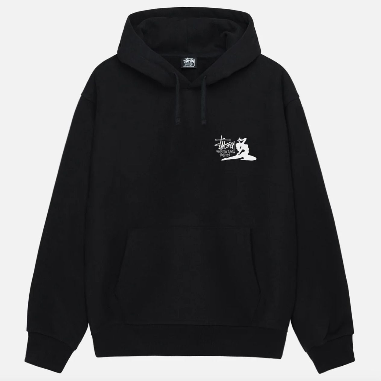 国内即完】stussy RELAX HOODIE バックプリント ロゴ パーカー