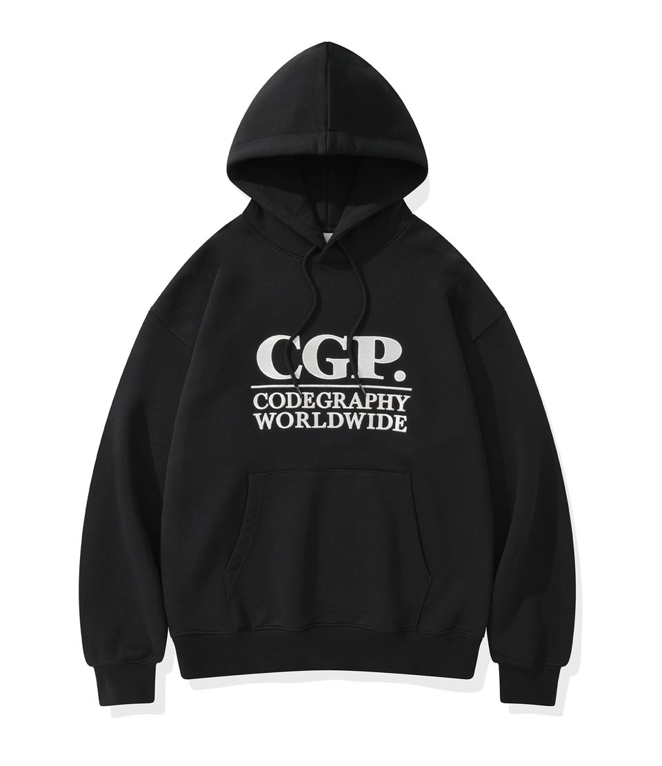 韓国発!【codegraphy】CGP Square Logo Hoodie/男女共用