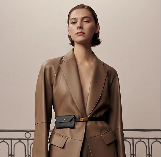 取り外し可能なポーチ付【HERMES】Kelly Pocket 18 ベルト