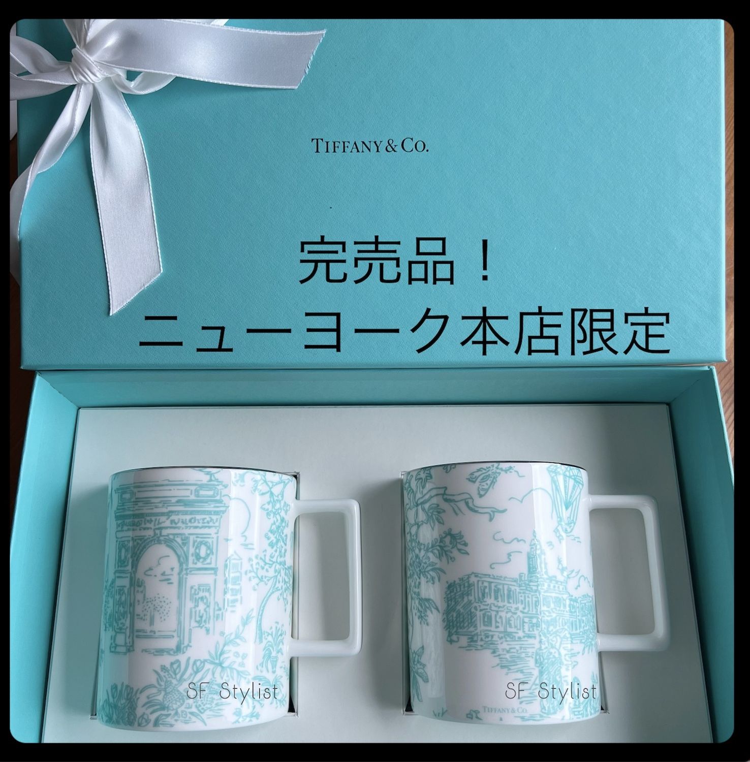 ニューヨーク本店限定☆Tiffany & Co. マグカップセットLandmark 