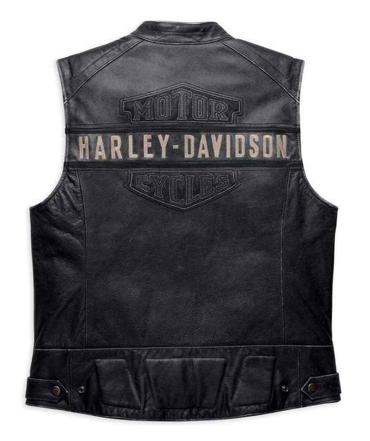 新着【Harley Davidson】超クール☆カウハイド レザー ベスト