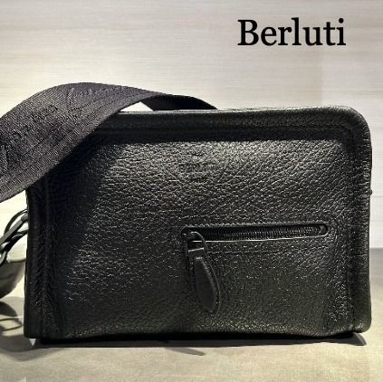 Berluti Journalier メッセンジャー レザーバッグ (Berluti