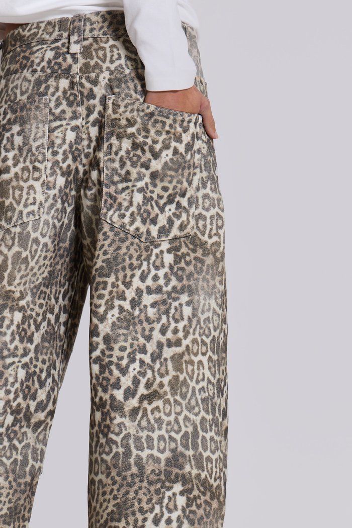 【JADED LONDON】Leopard Fade レオパード Colossus ジーンズ Shop Leopard Fade Colossus Jeans | Jaded London | Clothing