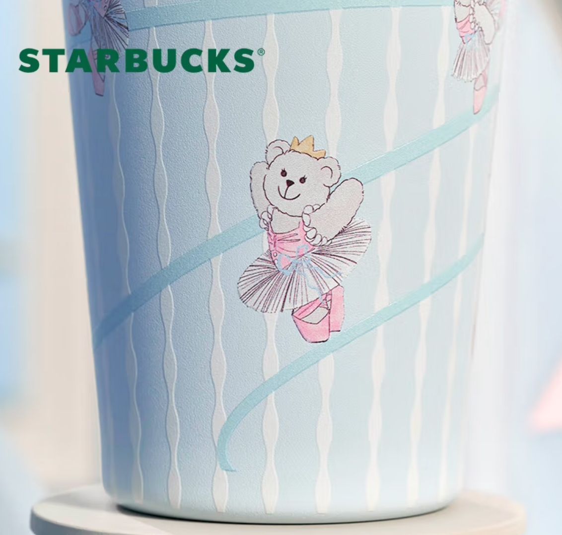 Starbucks中国 可愛い ベア ステンレス ストローカップ550ml Starbucks中国 可愛い ベア ステンレス ストローカップ550ml