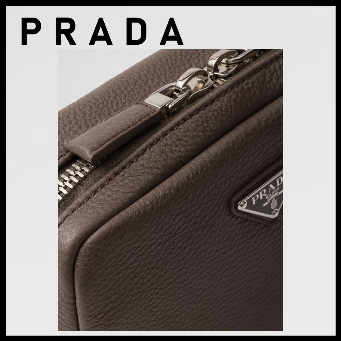 【すぐ届く!直営店買付】PRADA 2WAY レザーショルダーバッグ 直営店買付 PRADA レザー ショルダーバッグ (PRADA/ショルダー