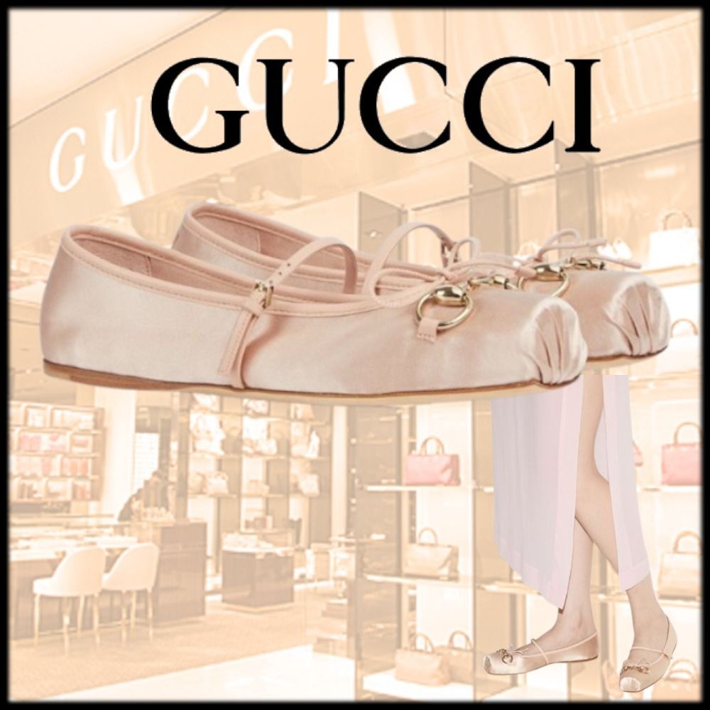 注目の新作♪【GUCCI】〔グッチ ホースビット〕バレエシューズ